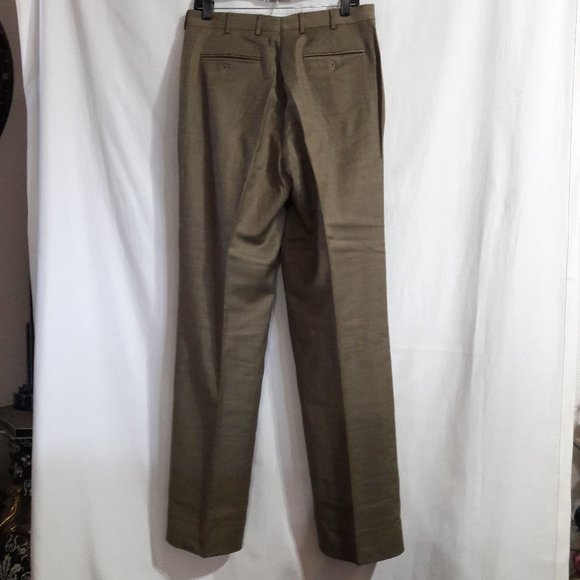 Super 100's Men's 100% Worsted Wool Pants Size:34R - Picture 2 of 4